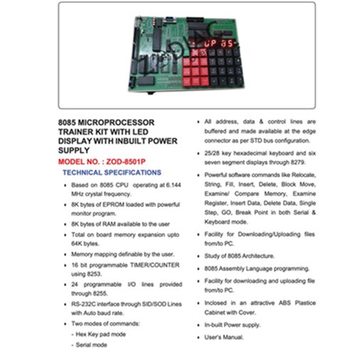 8085 Microprocessor Trainer Kit - Image 2